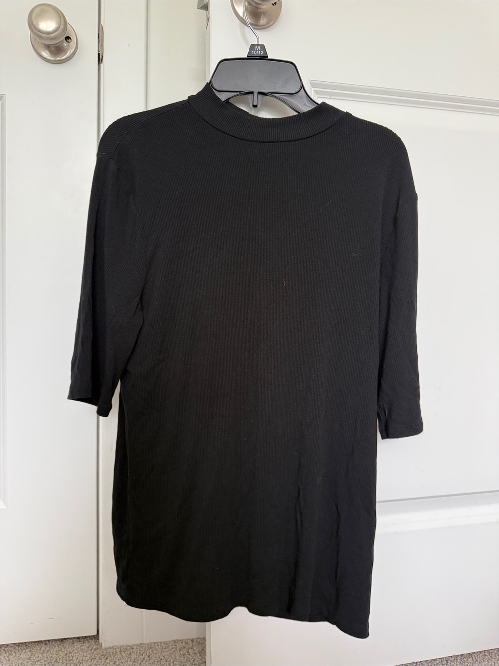 a new day Black Short-Sleeve Crewneck Tee - Lightweight Knit